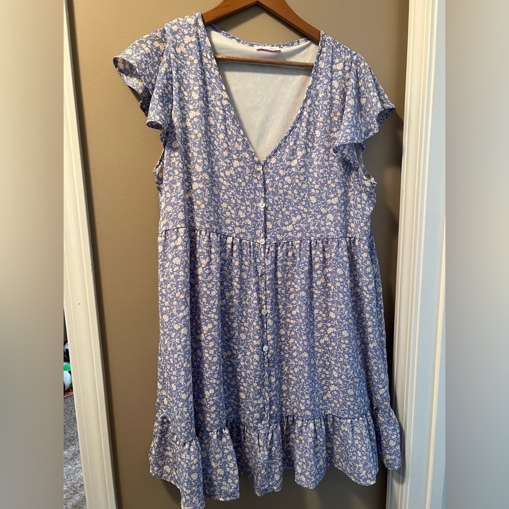 Pink Lily purple floral dress